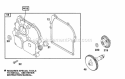 Crankcase Cover Cam Diagram and Parts List for 083412-0105-03  Briggs and Stratton Engine